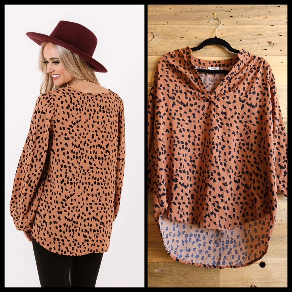 Jodifl Animal Print Oversized Top (S)
